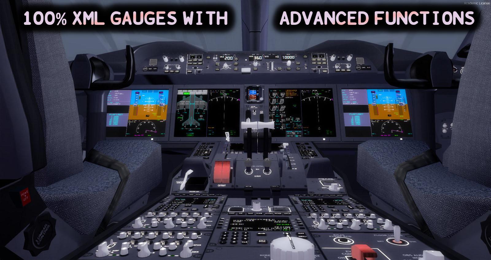 Boeing 787 Family + Virtual Cockpit for FSX and P3D - DOWNLOAD